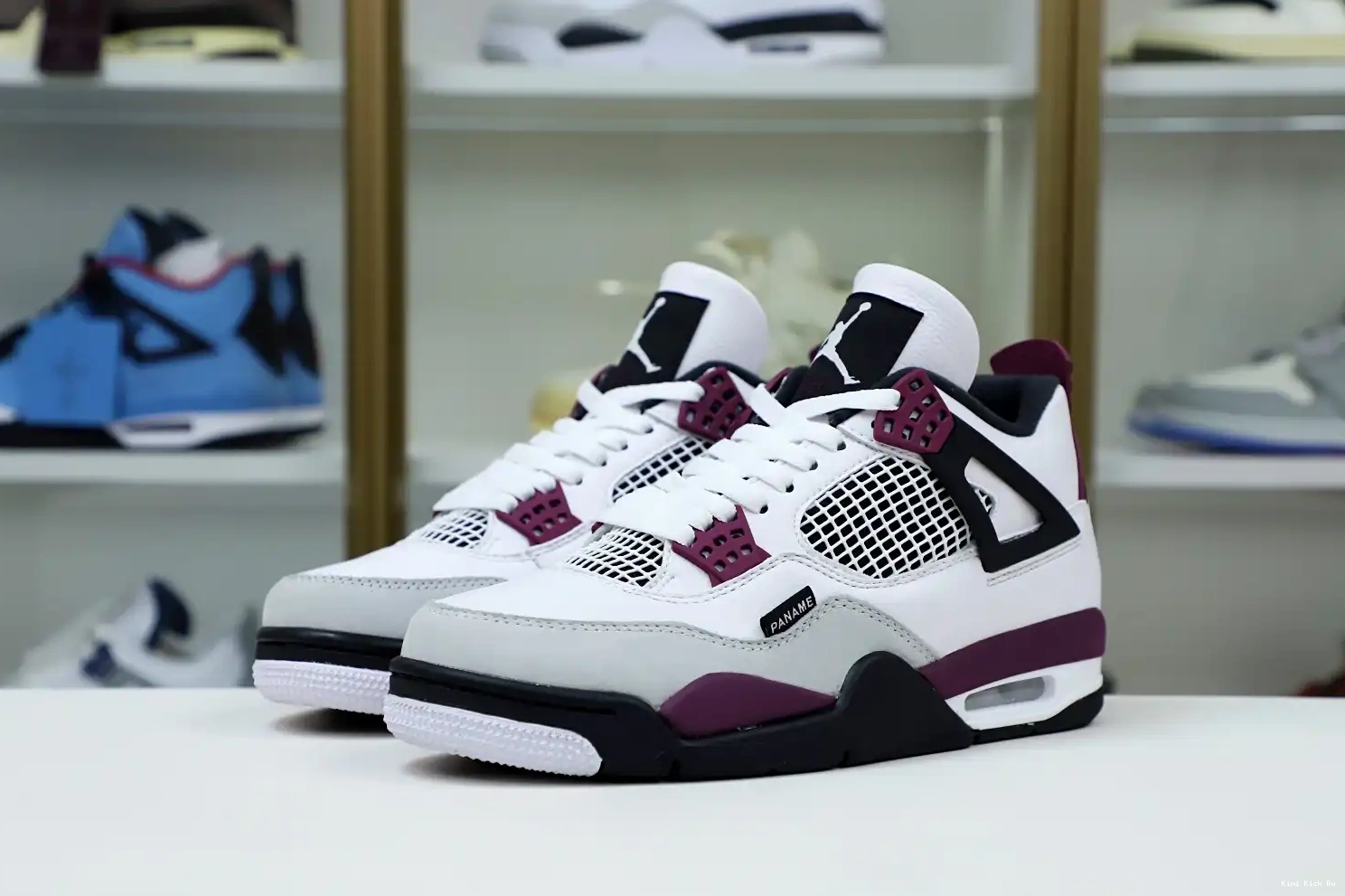 JORDAN 'BORDEAUX' X SAINT-GERMAIN AIR 4 AIR RETRO Kimikick PARIS JORDAN 0824